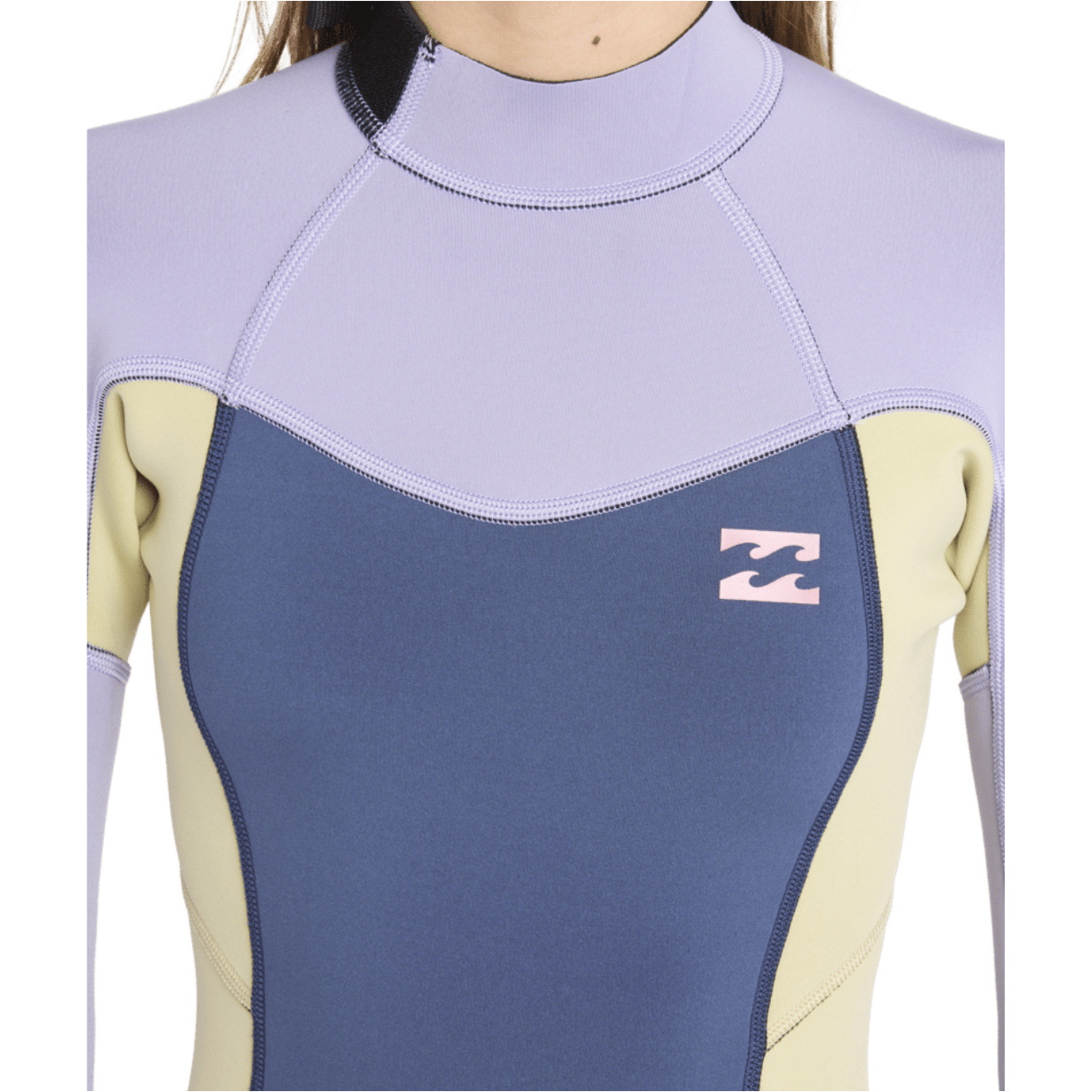 2026 Billabong Junior Synergy 3/2mm Back Zip Våddragt 24RW251602 - Stormy Blue